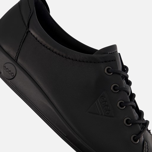 Ecco Soft 2.0 Sneakers zwart Leer