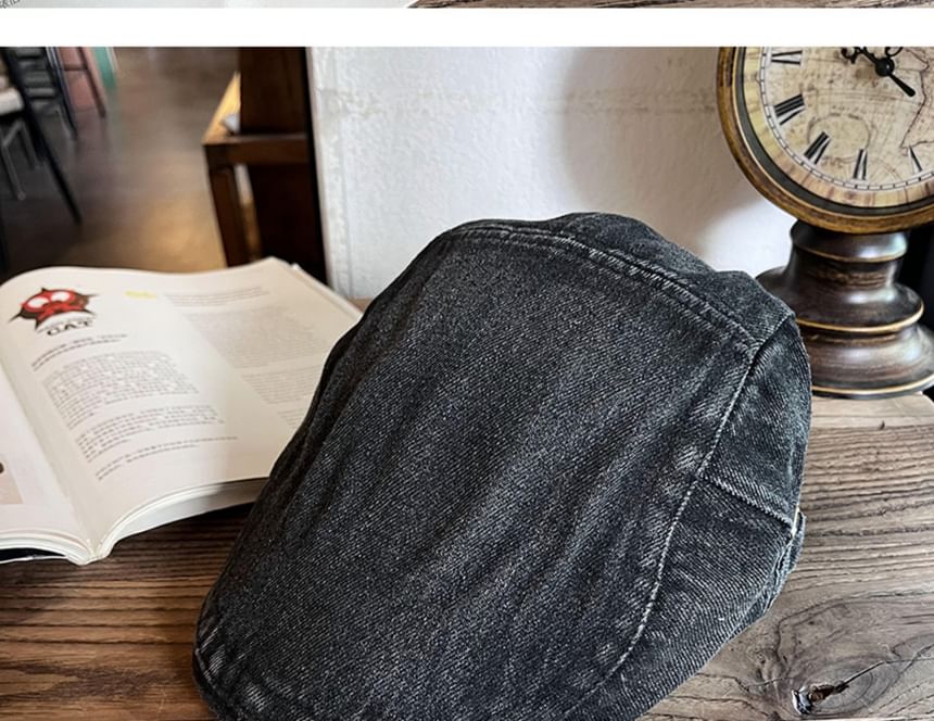 Cap Station - Denim krantenjongenspet