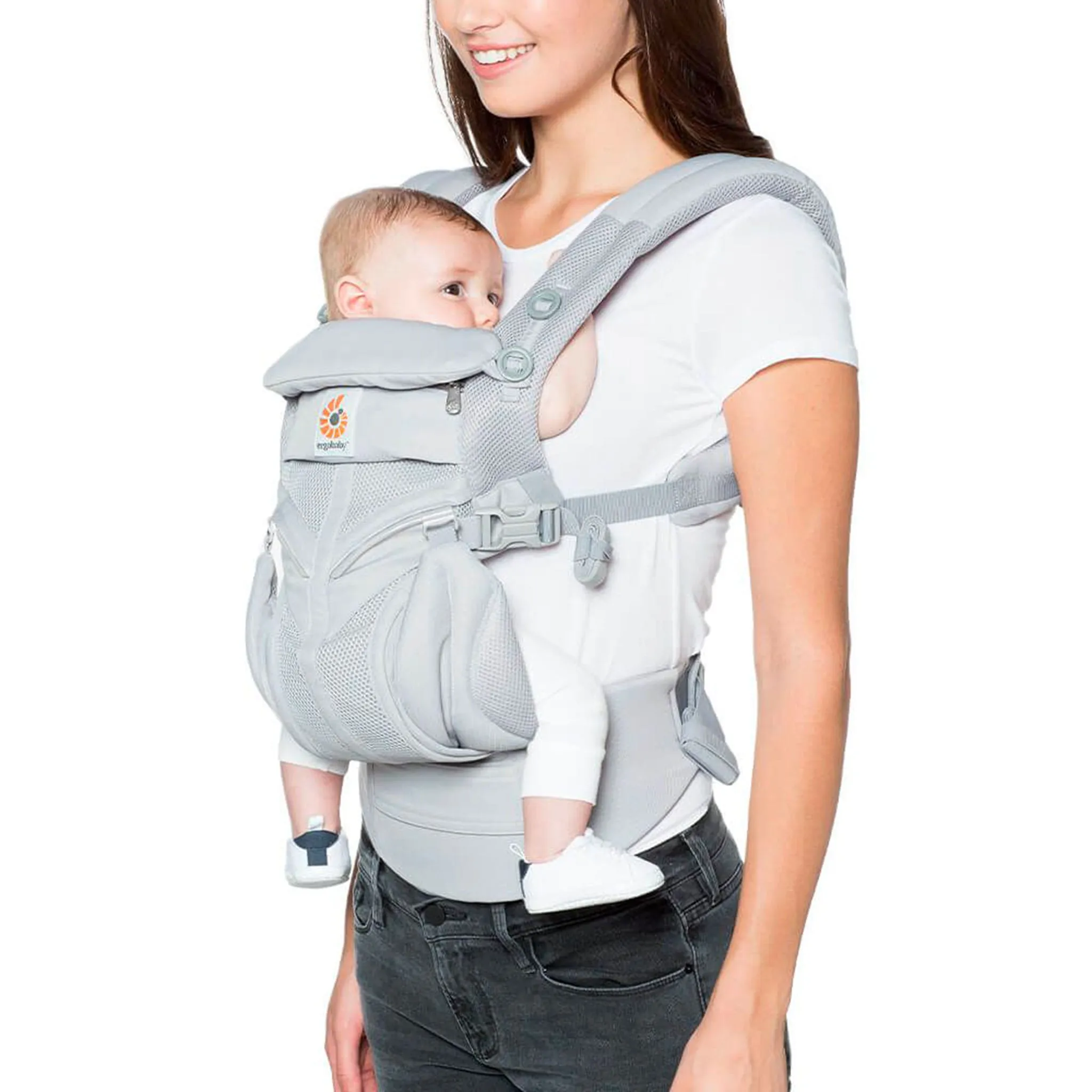 Ergobaby Porte-Bébé Omni 360 Cool Air Mesh - Gris Perle