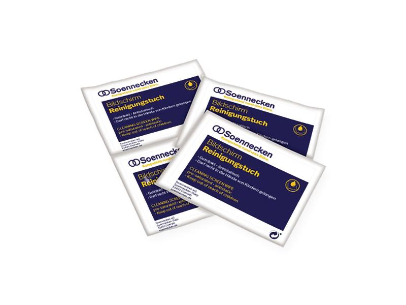 Soennecken Bildschirmreinigungstücher 20 Stück Reinigungstücher für Bildschirme
