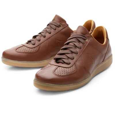 Herren-Sneaker Rindleder, Braun