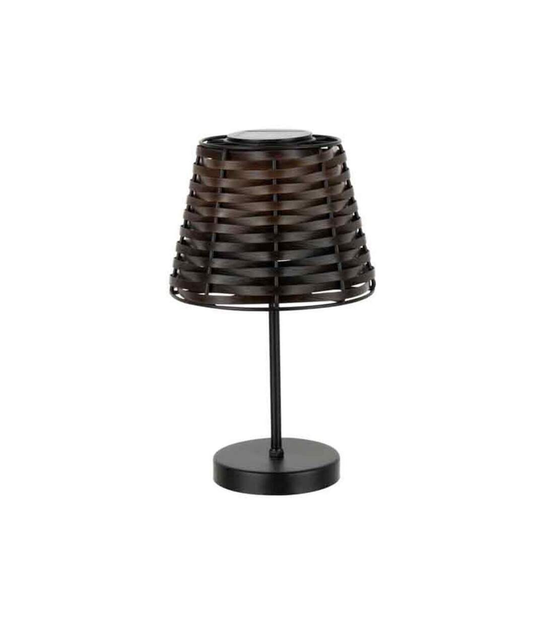 Paris Prix - Lampe à Poser Led énergie Solaire 32cm Marron