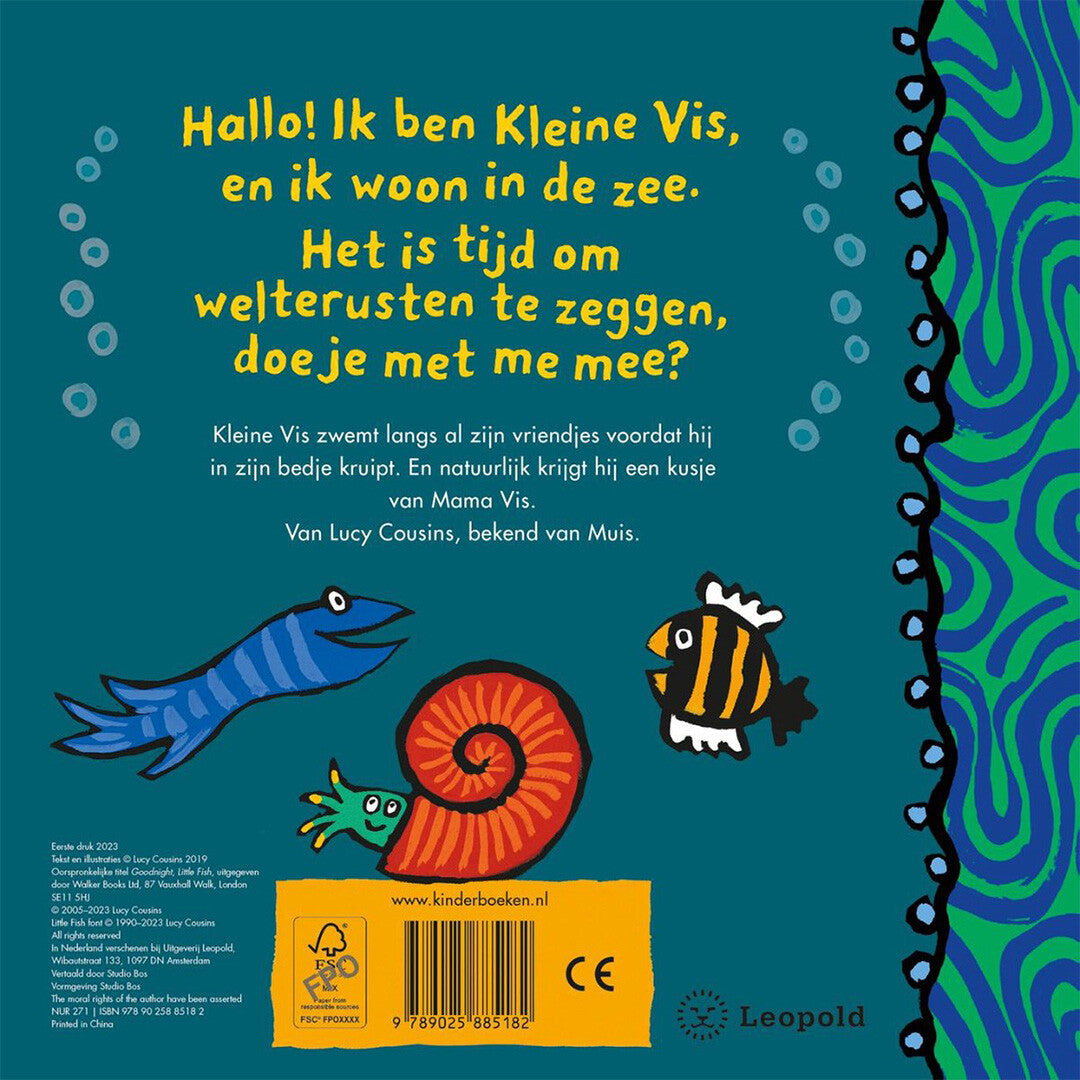 Uitgeverij leopold kartonboek welterusten, kleine vis