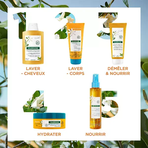 Óleo Reparador Pós-Sol Klorane Monoï & Tamanu para Rosto e Corpo 150ml
