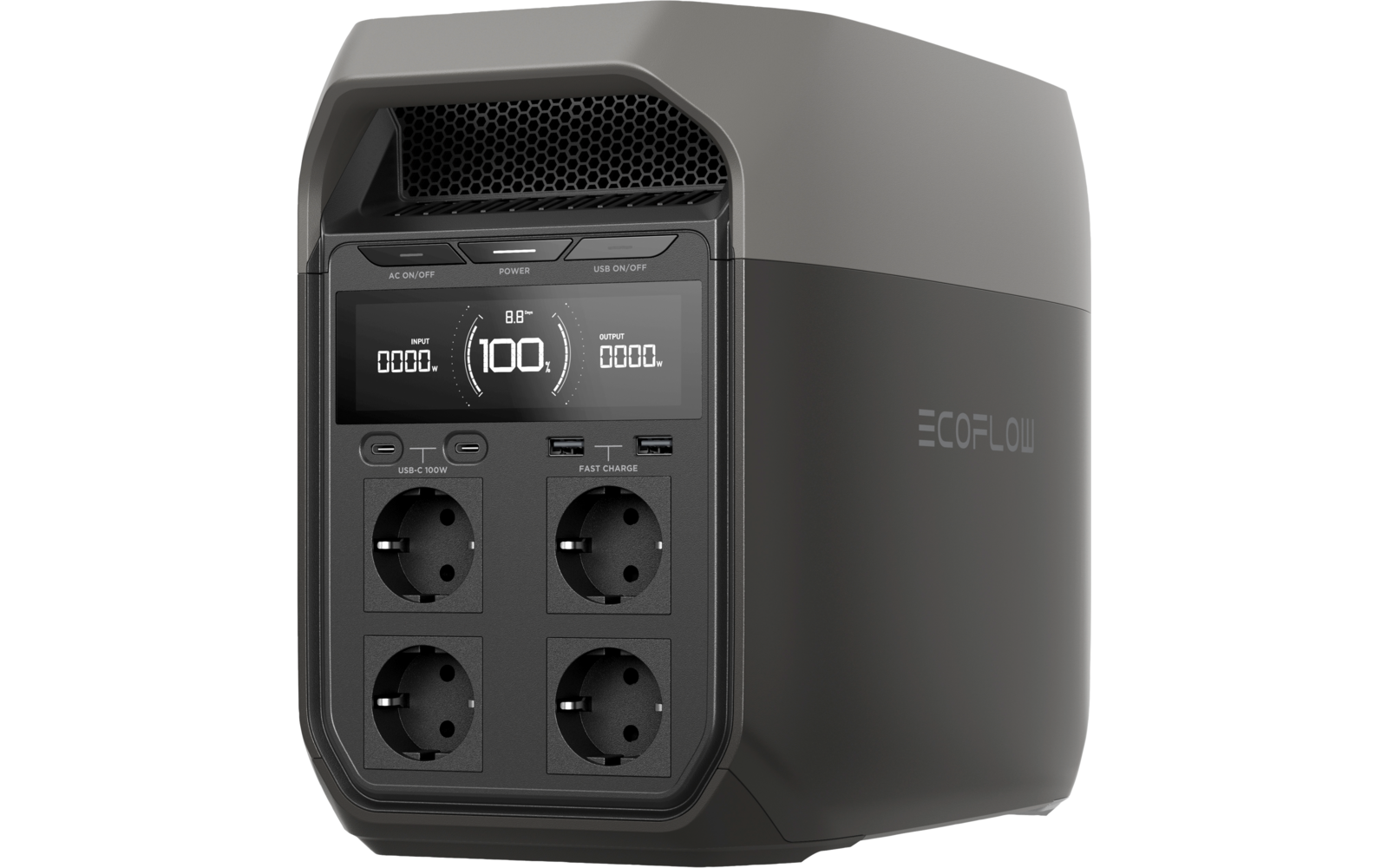 EcoFlow Tragbare Powerstation Delta 3 mit 1800 W / 1024 Wh