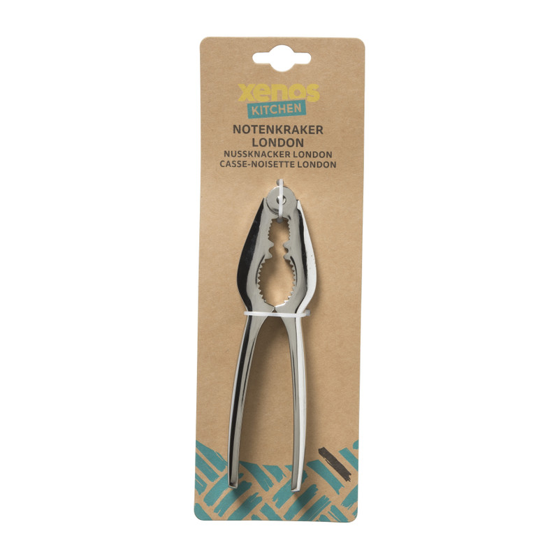 Notenkraker London - zilverkleurig - 16.5 cm