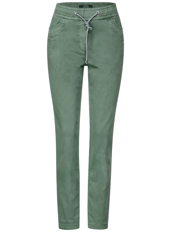 Casual Fit Joggpants - raw salvia green
