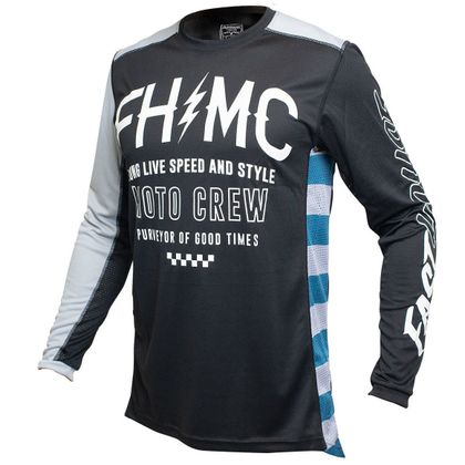 Maillot cross FASTHOUSE GRINDHOUSE CYPHER BLACK/SILVER 2022 - Noir / Gris
