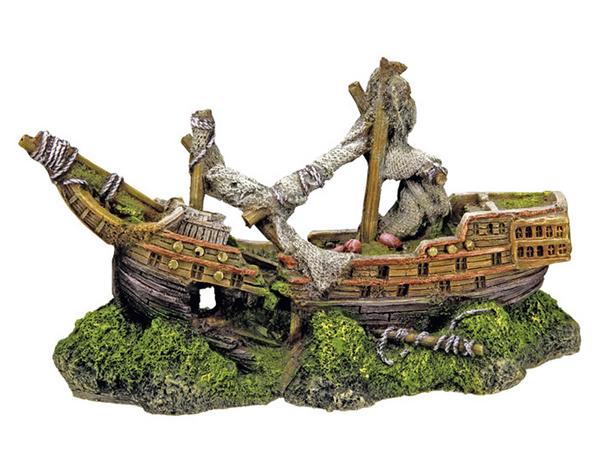 Nobby Aquariumdeko Boot, ca. B22/H12,5/T9,5 cm