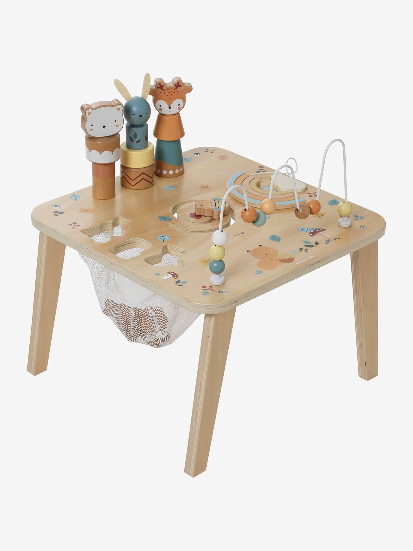 Mesa de atividades de madeira 