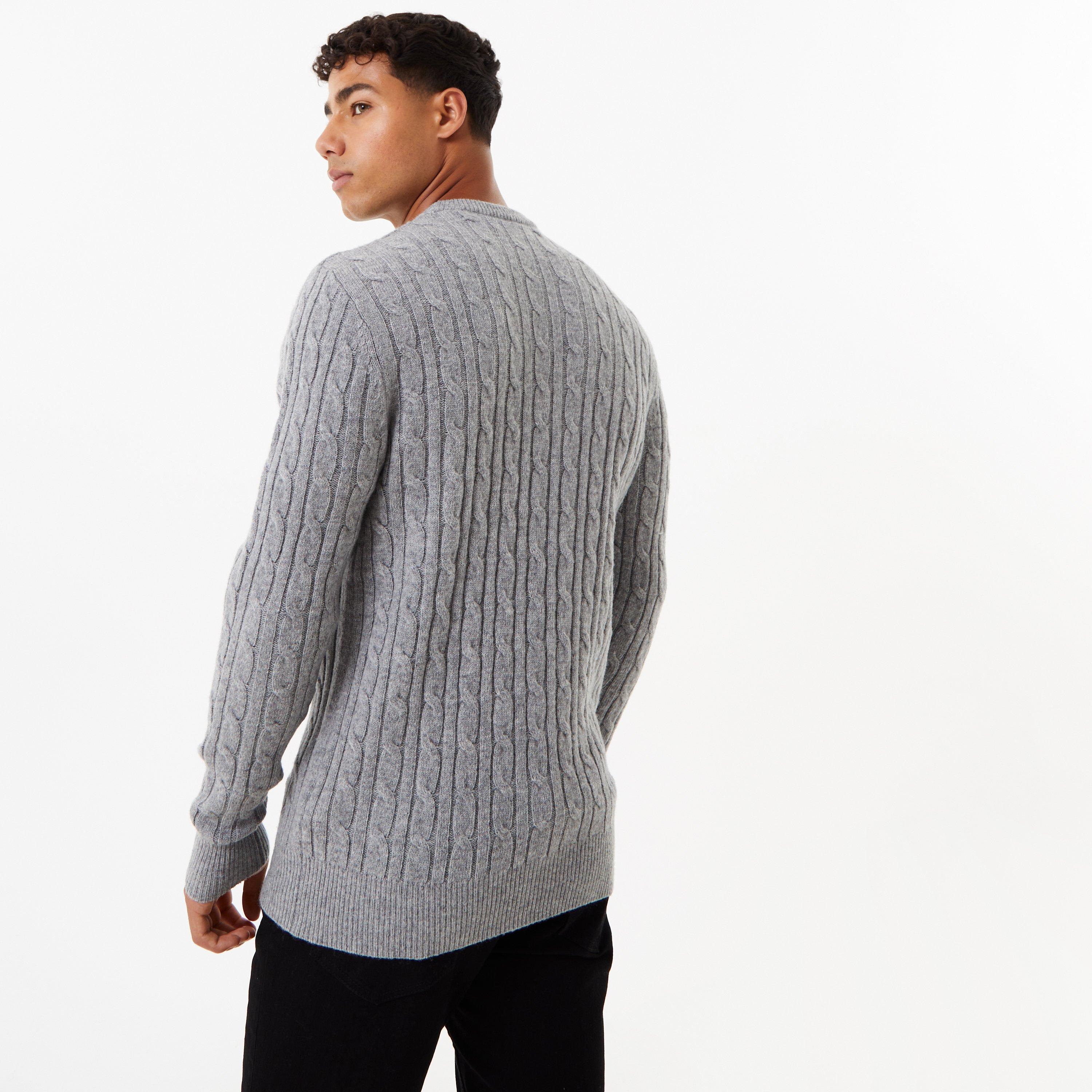 Jack Wills Marlow Merino Wool Blend Cable Knitted Jumper