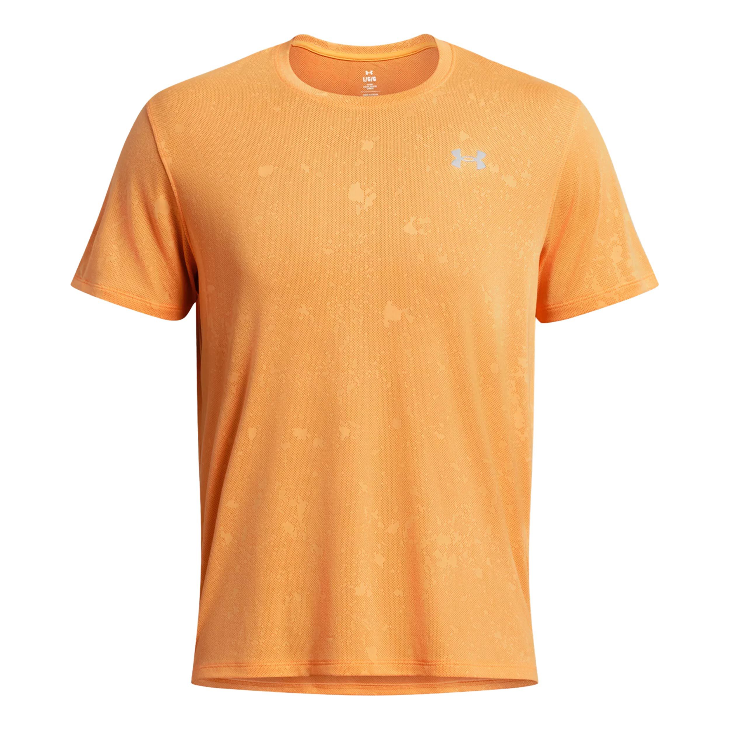 Under Armour Streaker Splatter SS Maillot De Course Hommes - Orange