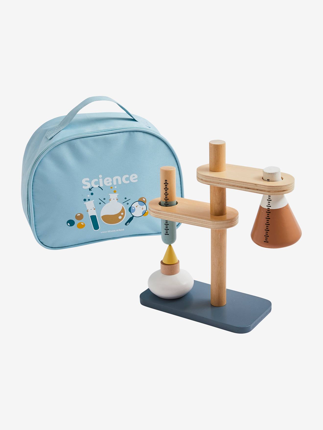Kit de produtos químicos para madeira com certificação FSC®, branco claro, liso com motivos.