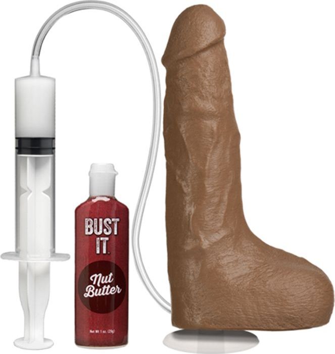 Doc Johnson Spuitende Dildo - 30 ml brown