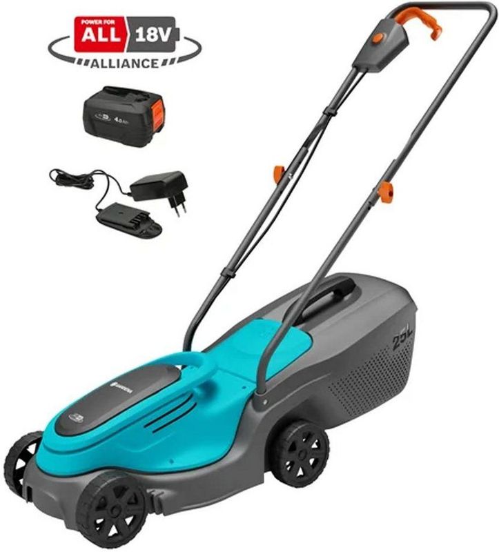 GARDENA - EasyMax 32/18V P4A Set - Accu-Grasmaaier - Lichtgewicht - Snoerloos