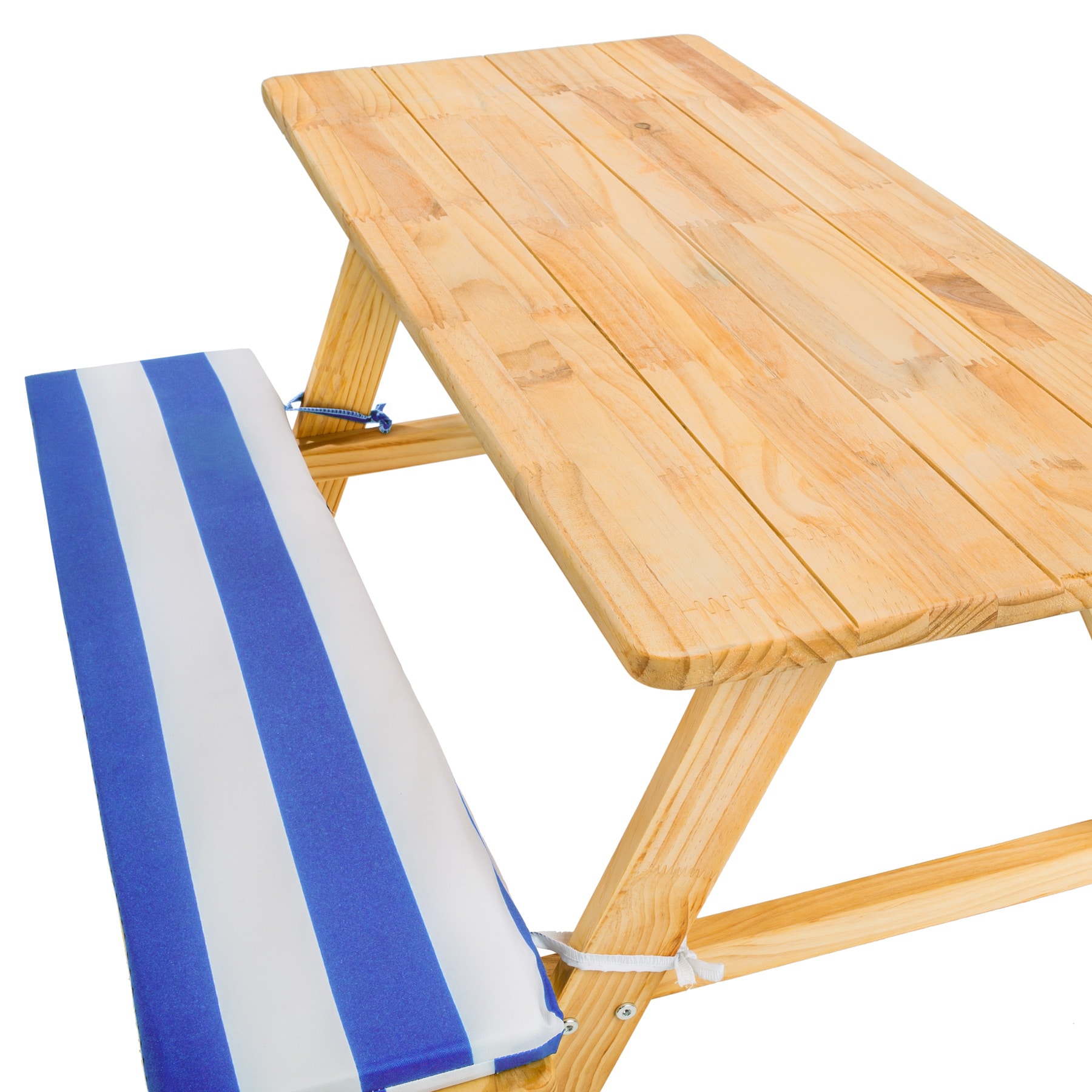 tectake® Kindersitzgruppe, aus Kiefernholz, stabil und pflegeleicht, schneller und leichter Aufbau