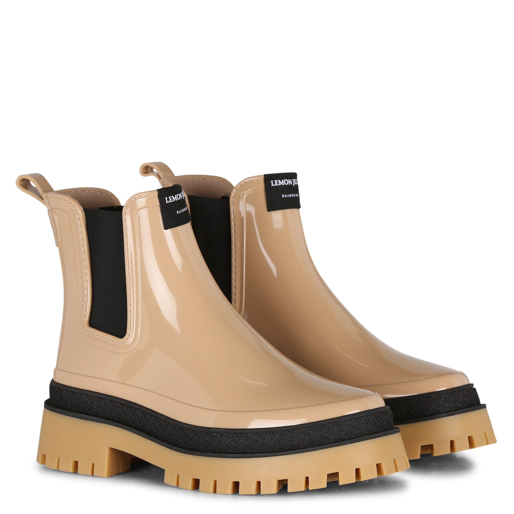 LANEY - Bottines en PU| Beige