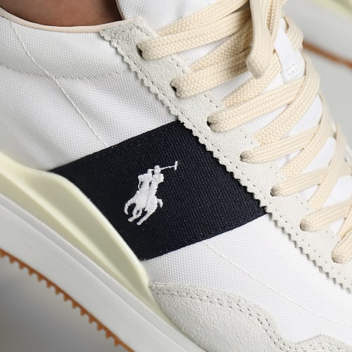 Baskets Train 89 Blanc Bleu Marine