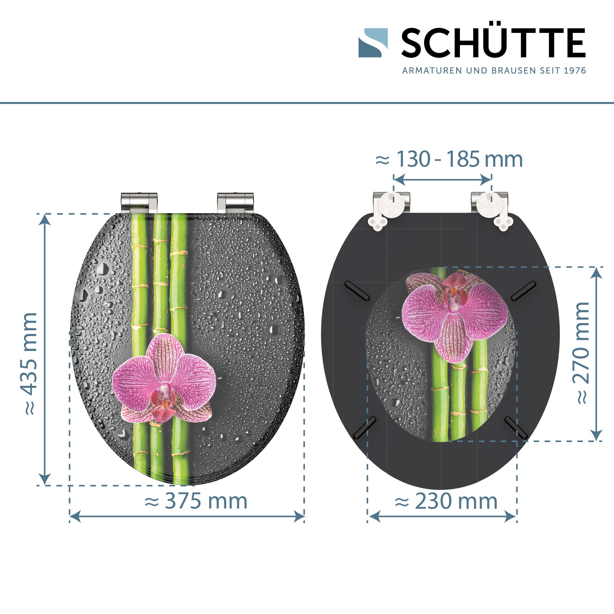 SCHÜTTE WC-Sitz ASIA High Gloss mit MDF Holzkern und Absenkautomatik