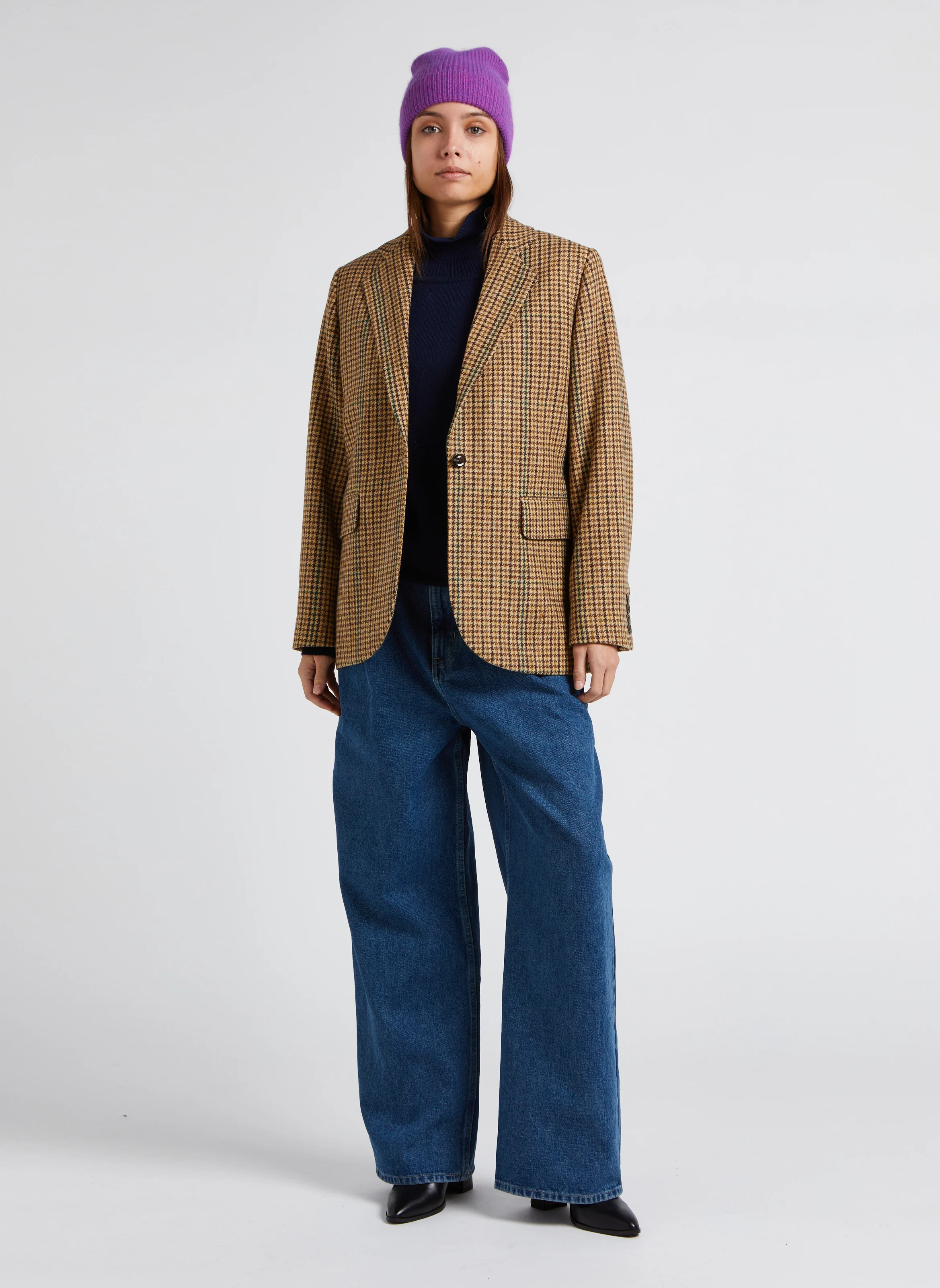 WILDEN - Jean large taille haute en coton | Bleu