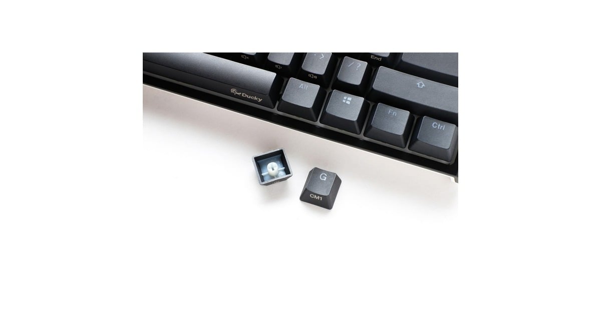 DuckyOne 2 Pro Mini Classic, gaming toetsenbord  (Zwart, US lay-out, Cherry MX Red, RGB led, Double-shot PBT, QUACK Mechanics, 60%)