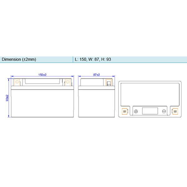 Skyrich - Batterie HJTX14H-FP