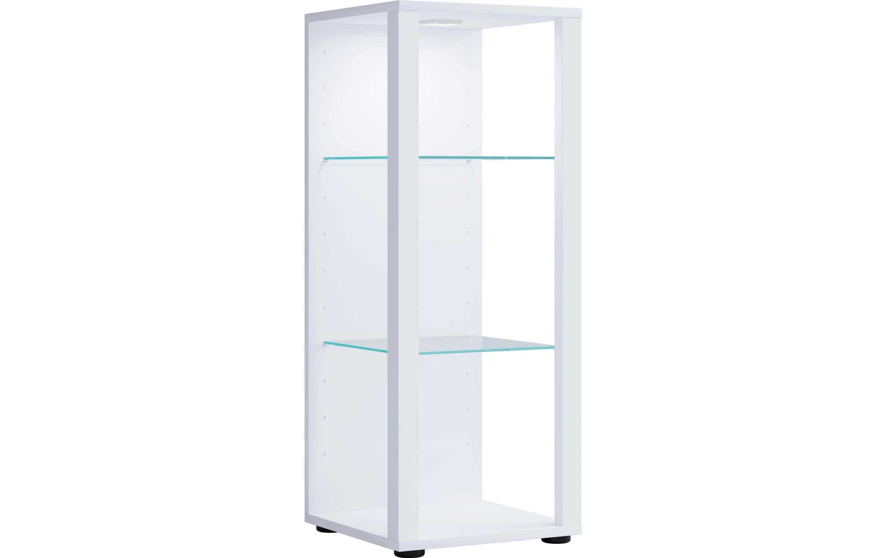 Vitrine Glasol M 35 x 90 cm, Weiss<br>Standvitrine