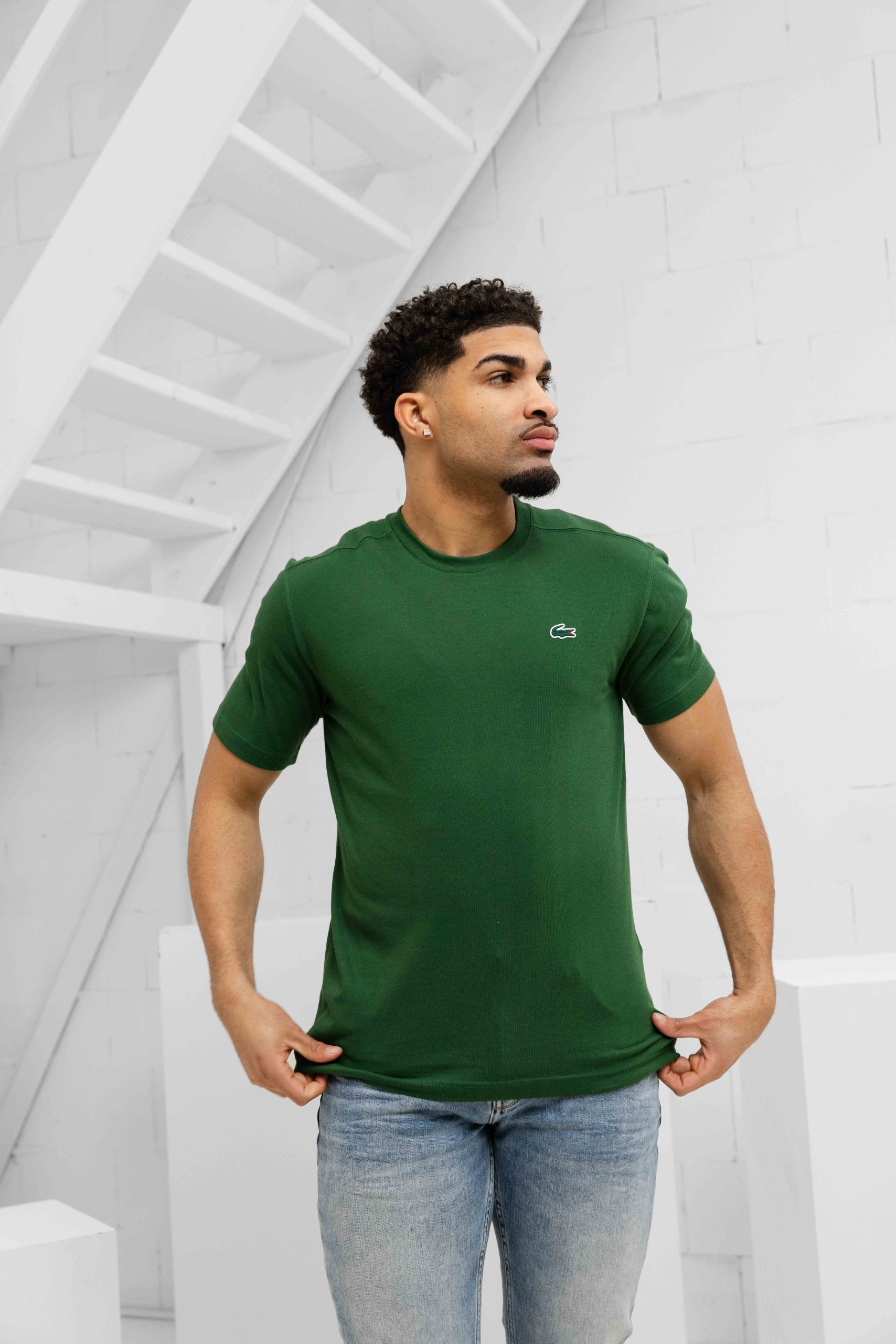 Lacoste Sport T-Shirt Heren Groen