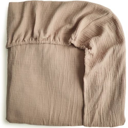 Mushie kinderhoeslaken 120x60 cm - natural