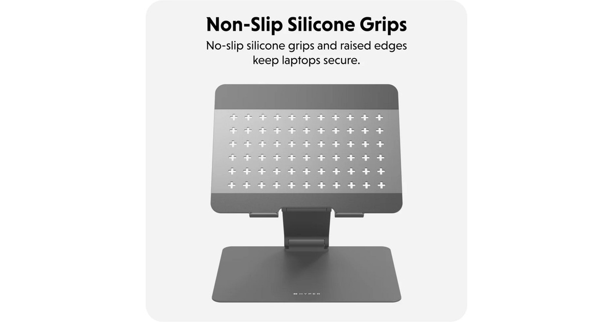HyperHyperSpace Ergonomic Adjustable Laptop Stand bevestiging  (Grijs)