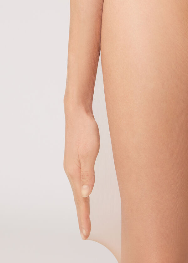 Meia-calça invisível transparente de 20 denier