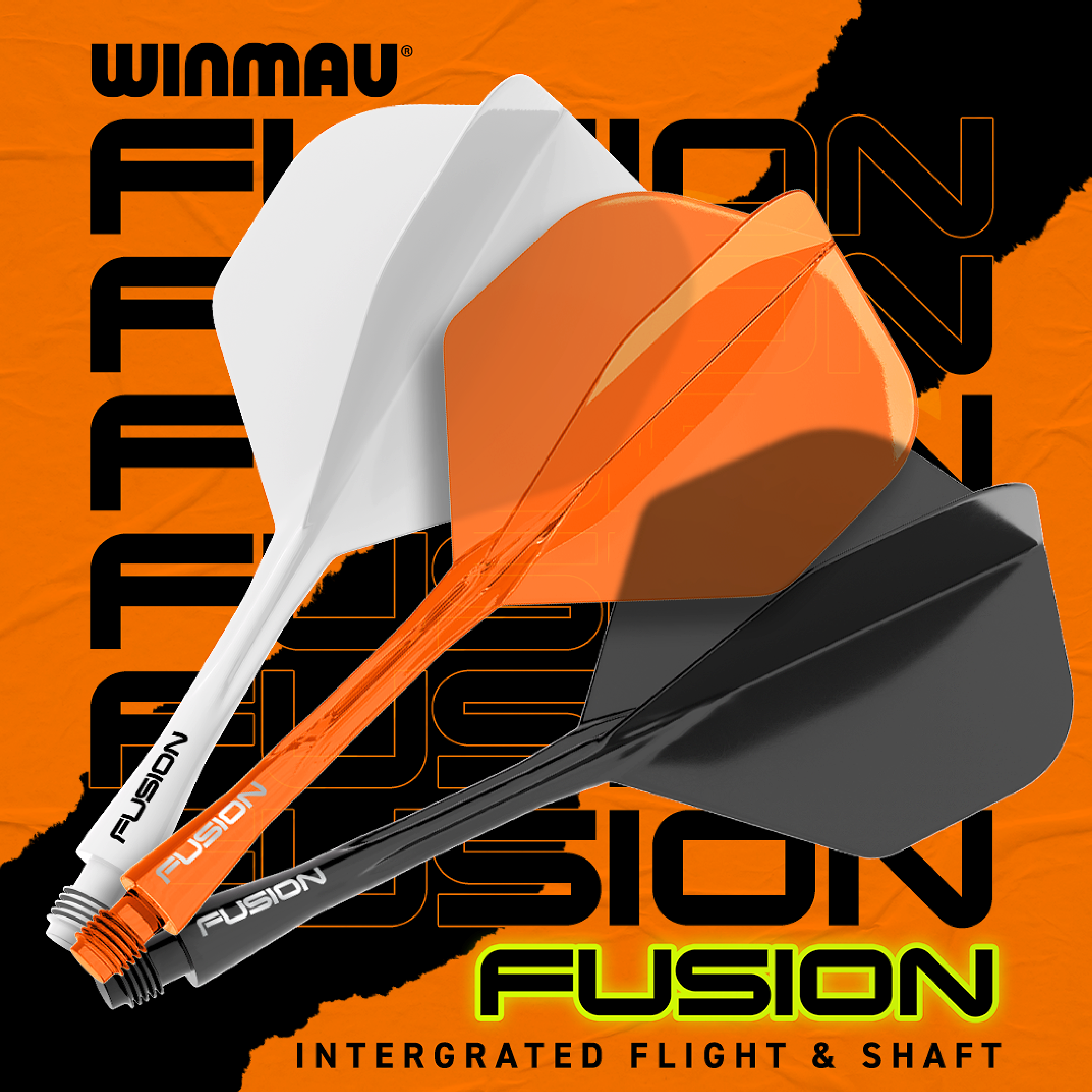 Winmau - Fusion Flightsystem Orange - No2