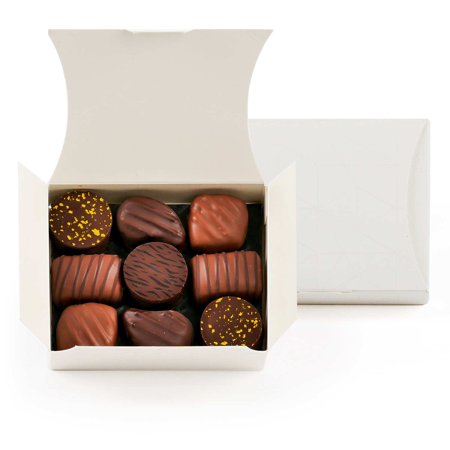 Ballotin assortiment de chocolats noirs et lait