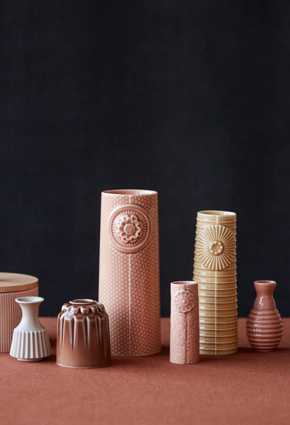 Dottir  Pipanella vase, Rose - H18,7 cm.