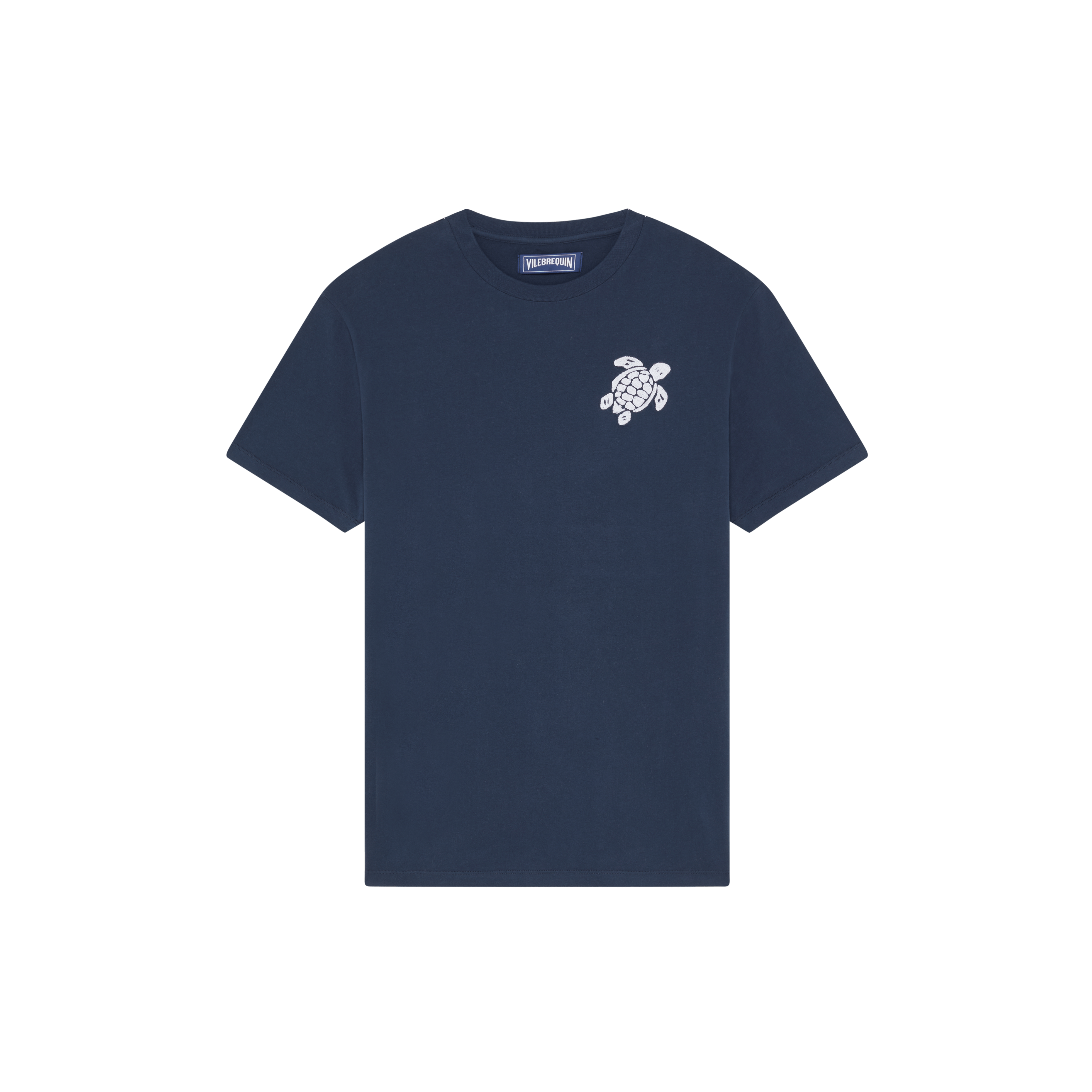 T-shirt en coton organique homme Tortue brodée