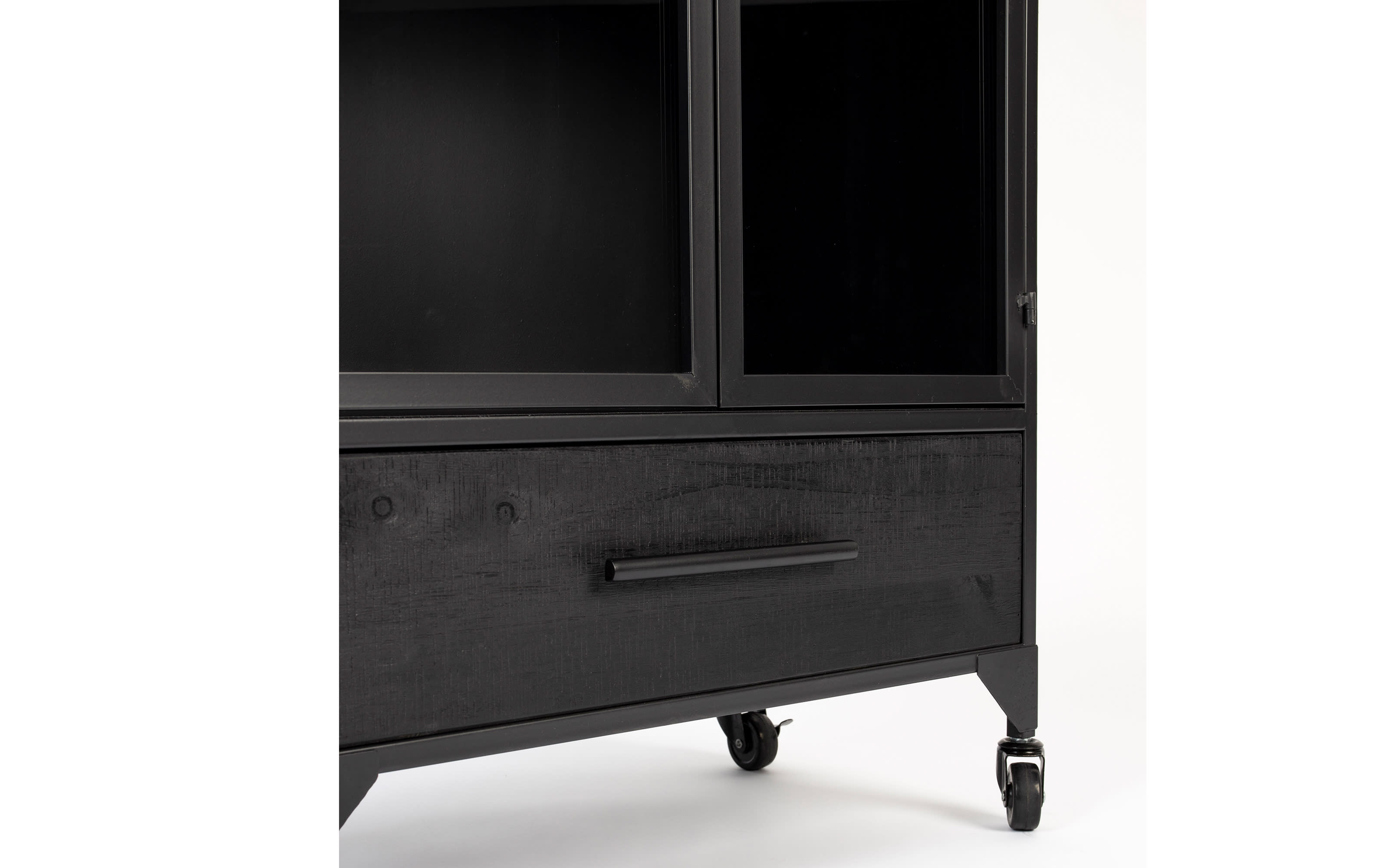 Kabinett Ferre M, Vintage schwarz, 65 cm