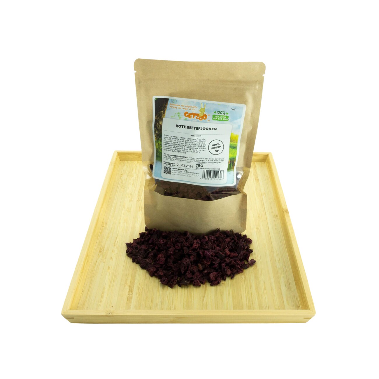 Getzoo Rote Beeteflocken 75g