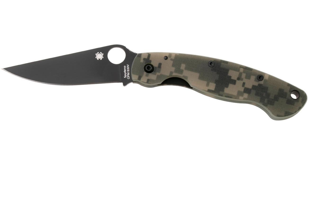 Spyderco Military Camo Black C36GPCMOBK zakmes
