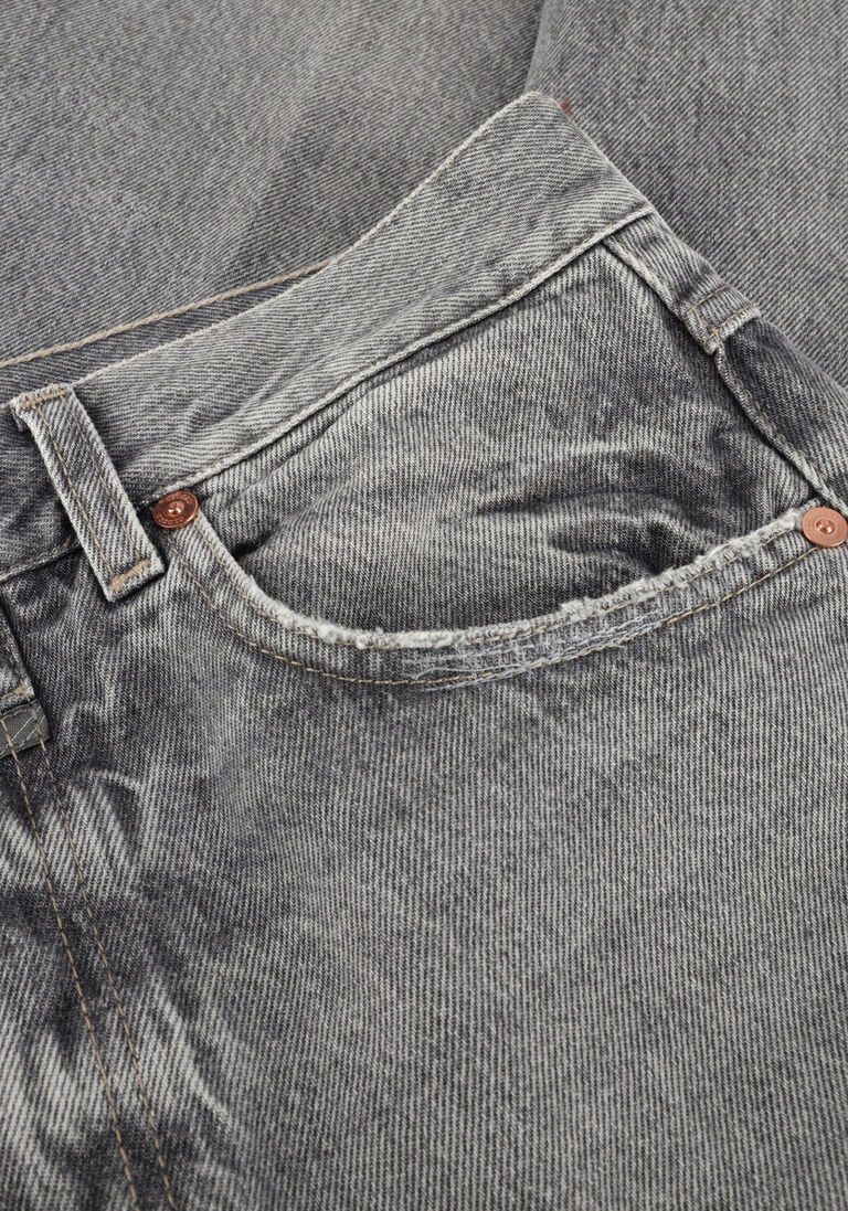 grijze closed straight leg jeans jonta