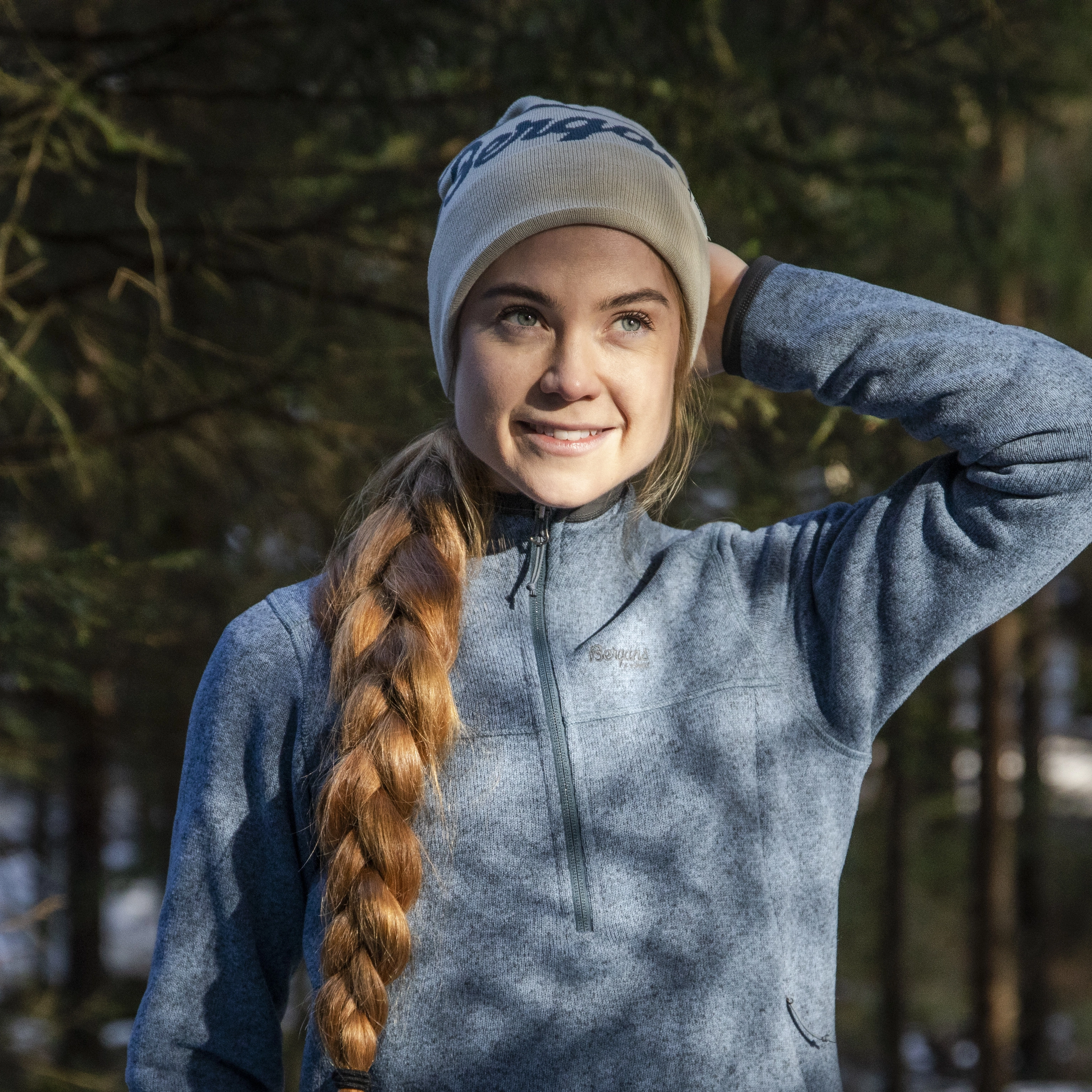 Kamphaug Knitted W Half Zip Orion Blue
