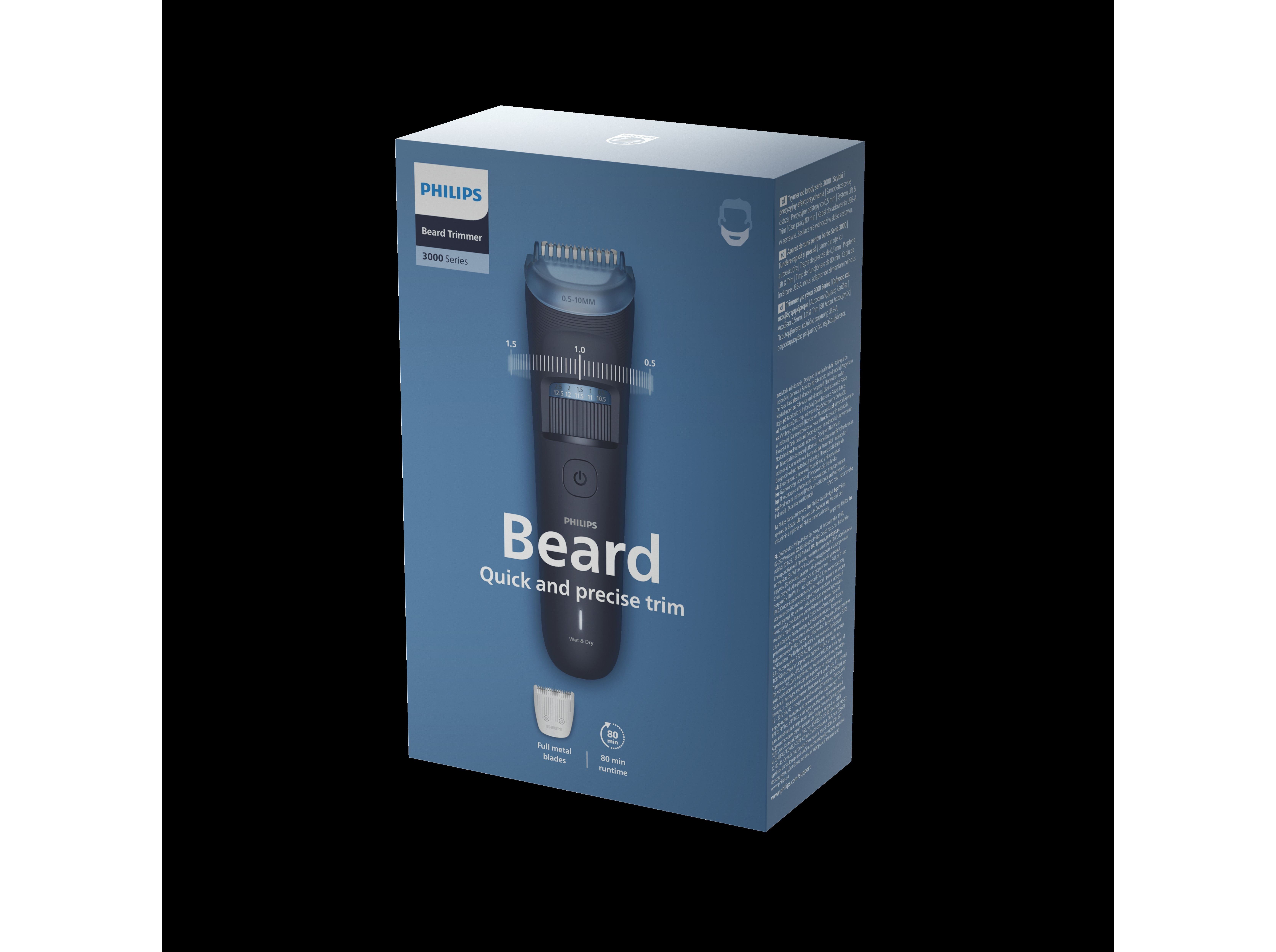 APARADOR BARBA PHILIPS BT3665/15 SERIE 3000