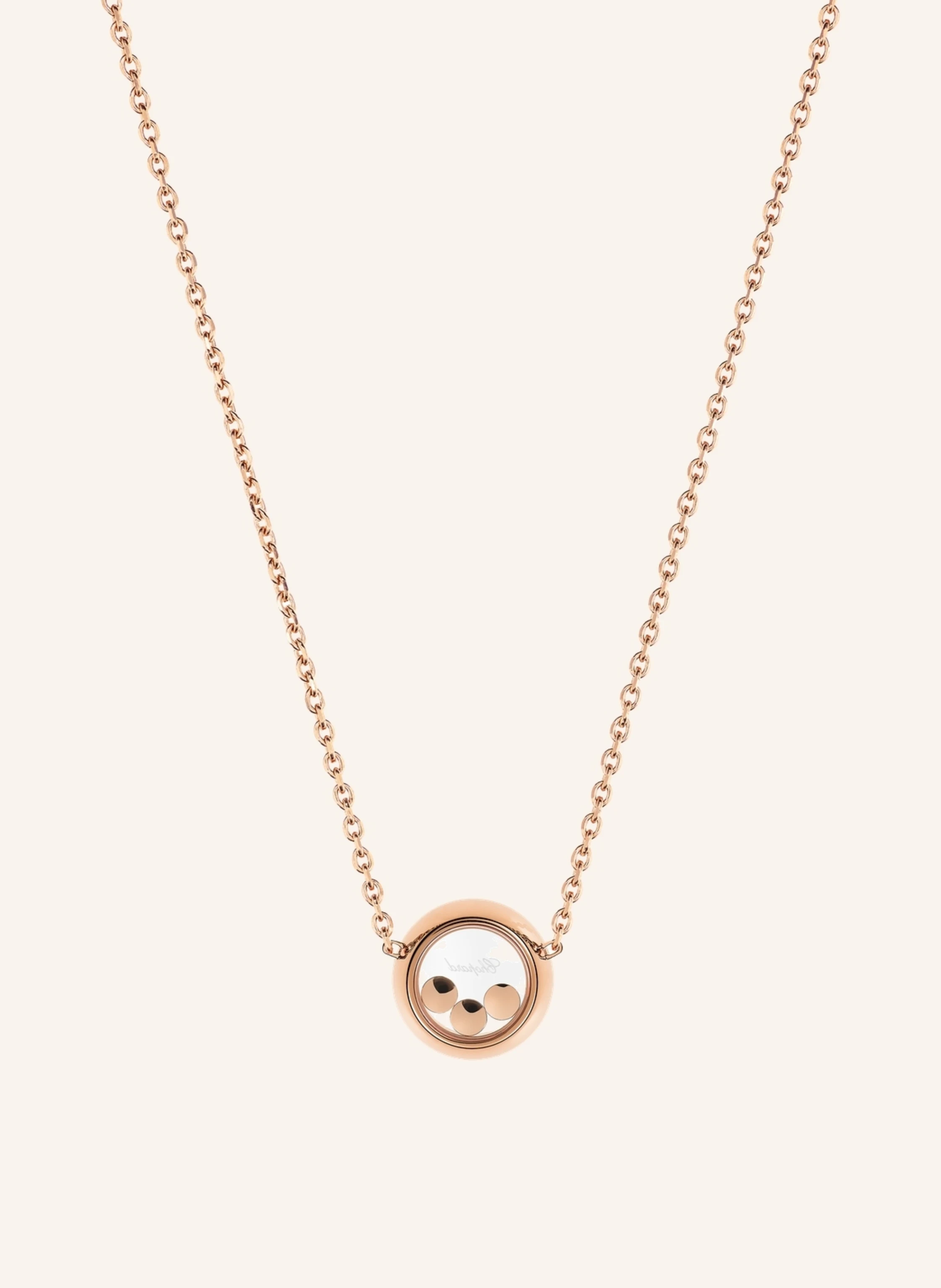 Chopard Halskette HAPPY DIAMONDS ICONS Halskette aus 18 Karat Roségold und Diamanten