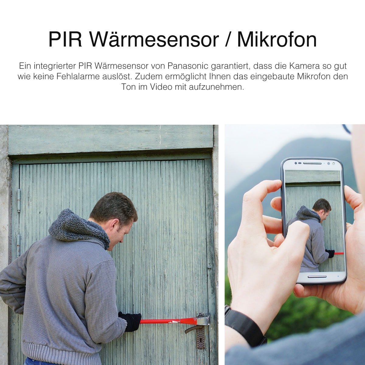 Instar IN-9408 2K Überwachungskamera mit WLAN in weiß