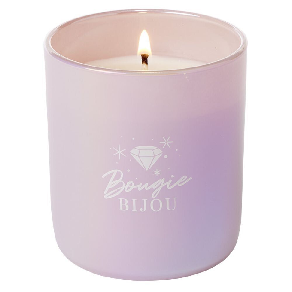 Bougie bijou collier argenté senteur bubble gum 36h