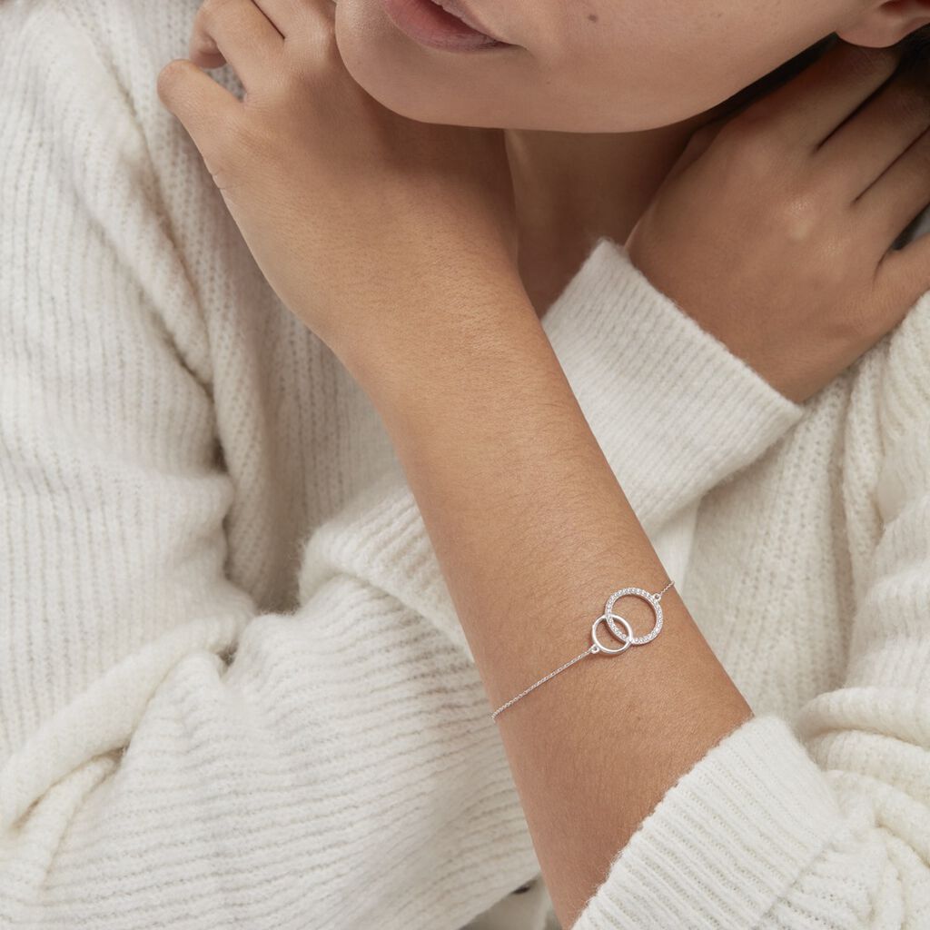 Bracelet Yalaz Argent Blanc Oxyde De Zirconium