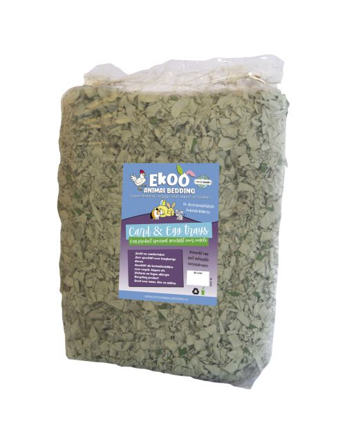 Ekoo Bedding Card & Egg Trays - Vogelbodembedekking - 30 l