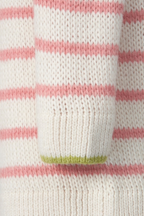 Pullover, oversized, Ringel, Rundhals, Langarm