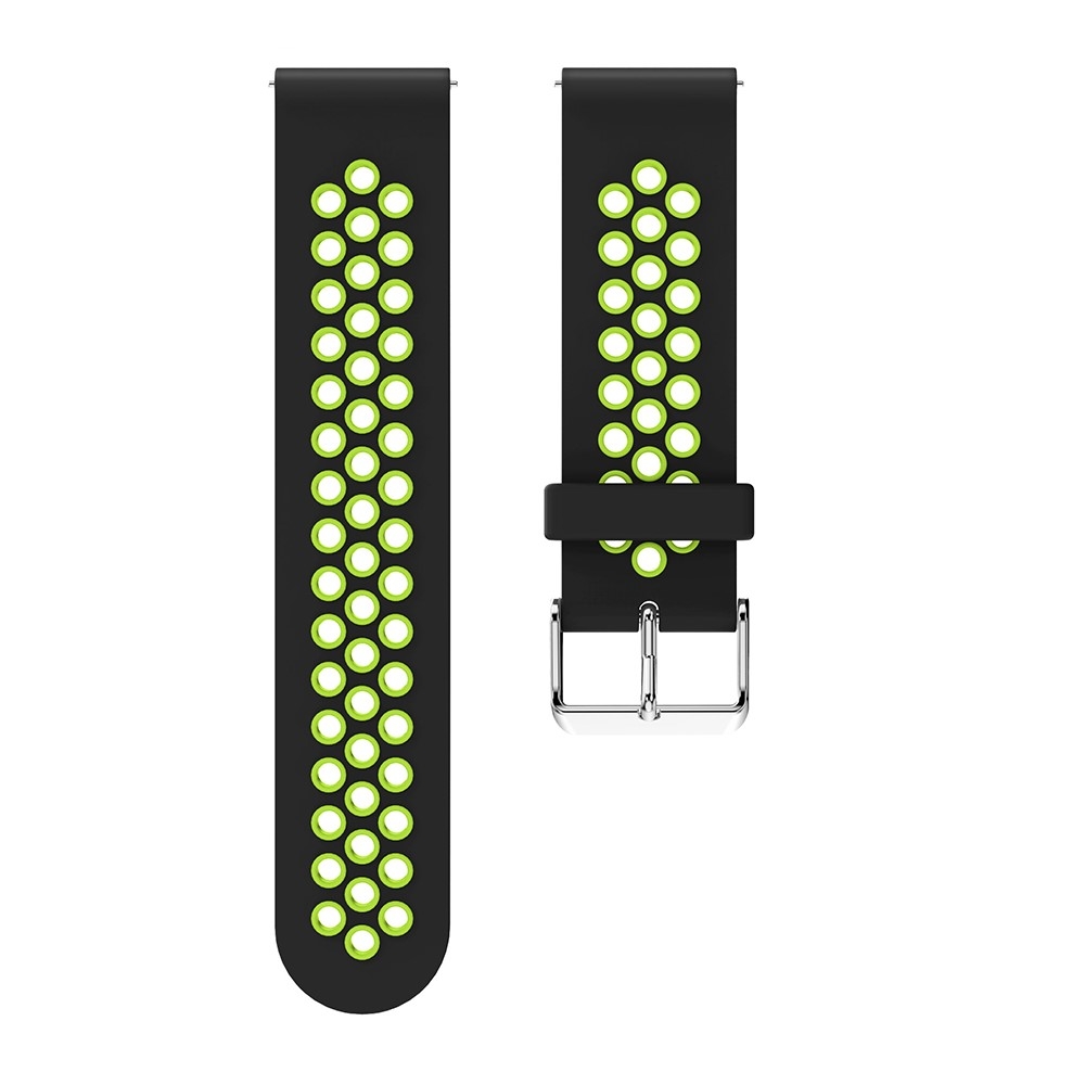 Samsung Galaxy Watch 3 (41mm) Silikon Armband Dual Color Dornschliesse - Schwarz / Grün