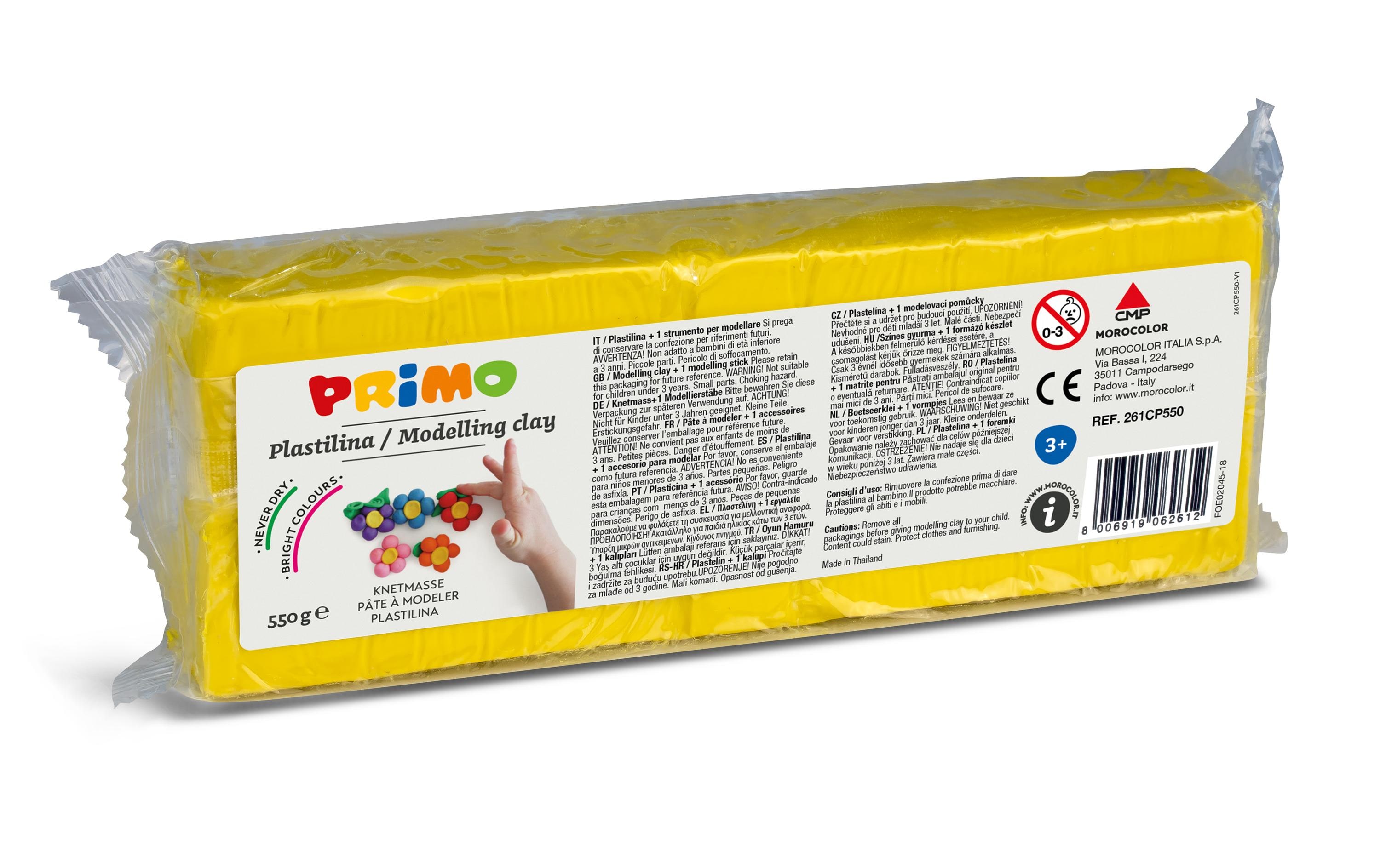 Knetmasse 550 g, PrimaryKnetblock perfekt um Formen zu gestalten