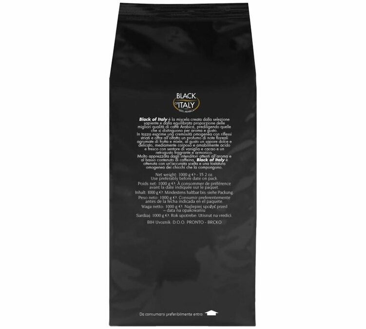 1 kg Café en grain Black of Italy Zicaffè